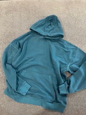 No Boundaries Teal Blue Pullover Hoodie